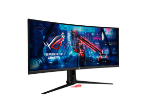 จอภาพ <span class=keywords><strong>ASUS</strong></span> ROG Strix XG349C ขนาด 34 นิ้ว ความละเอียด <span class=keywords><strong>4K</strong></span> 3440 x 1440 แบบโค้ง Fast IPS พร้อมอัตรารีเฟรช 160Hz ความสว่าง 400cd/m2 ครอบคลุม 135% ของสี SRGB สำหรับเล่นเกมบนเดสก์ท็อป - Product Image 2