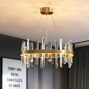 Lampu gantung kristal Led, lampu gantung ruang tamu Modern lampu gantung kristal gaya restoran pencahayaan sederhana - Product Image 5