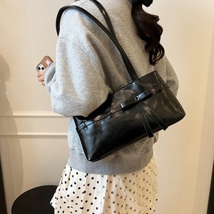 Sac à bandoulière tendance style coréen, bleu clair <span class=keywords><strong>brillant</strong></span>, en similicuir huilé - Product Image 4
