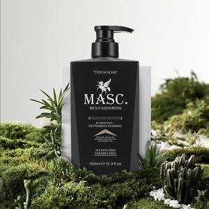 Shampoo antipelliculaire à la menthe, ingrédients naturels sans sulfate, vente en gros, marque privée, huile d'argan, hydratant, soin capillaire bio - Product Image 4