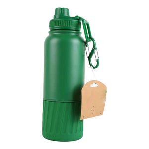 Botella de Agua Aislada al Vacío de Acero Inoxidable de 24 oz y Termo de Viaje, Diseño Deportivo Portátil, Mantiene la Temperatura Caliente/Fría por Más de 24 Horas - Product Image 1