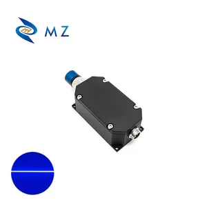 Vendita calda alta stabilità regolabile messa a fuoco 450nm 1.6W 1600mW di grado industriale Powell lente blu linea Laser diodo modulo