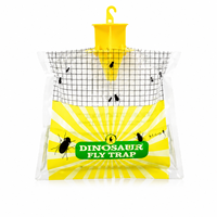 Piège à mouches suspendu jetable, sac attrape-mouches en PP imperméable, attrape les mouches et les abeilles, utilisation multi-scènes en extérieur, personnalisation prise en charge