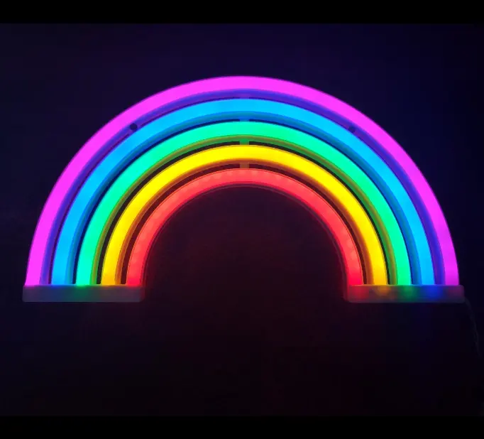 LED arcobaleno Al Neon Segno della luce per la decorazione della parete della stanza