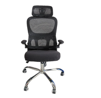Chaise de bureau ergonomique à dossier haut, chaise de bureau en maille avec roulettes, fonction d'inclinaison, chaise pivotante à roulettes pour le bureau à domicile