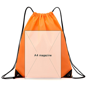 Custom Promotional Drawstring Backpack with Logo Print Option for Sports Teams Company Gifts Trade Shows