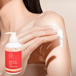 Private Label Natural Whitening Kojic Acid Brightening Body Skin Care Moisturizer Glowing Reduce Dark Spots Arbutin body Lotion