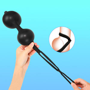 Tapón <span class=keywords><strong>anal</strong></span> de silicona líquida negra, tapón <span class=keywords><strong>anal</strong></span> sexual más seguro y juguete sexual inflable - Product Image 6