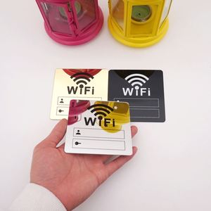 Autocollant Miroir Acrylique WiFi pour Lieux Publics, Maisons, Boutiques – Panneau d'Affichage pour Compte et Mot de Passe WiFi (écriture manuscrite) - Product Image 6