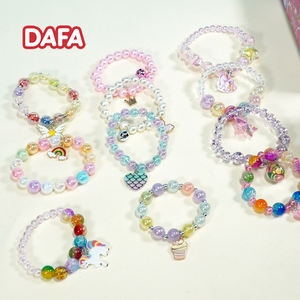 Cuentas <span class=keywords><strong>el</strong></span>ásticas DIY para joyería para niñas, pulsera de dibujos animados de princesa, caja ciega y taza para galletas de Chocolate - Product Image 5