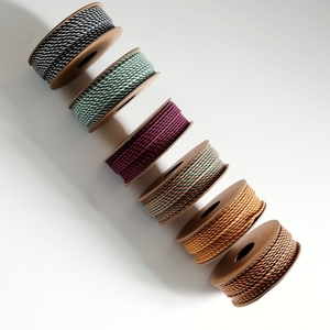 Cordon de bijoux en sergé à motifs King Kong, color block, 1,2 mm, 1,8 mm, pour perlage et accessoires DIY - Product Image 3