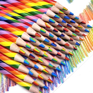 Crayon à <span class=keywords><strong>Dessin</strong></span> Multicolore à Effet Dégradé Arc-en-ciel Sept Couleurs DIY pour Étudiants Fournitures de <span class=keywords><strong>Dessin</strong></span> à la Main - Product Image 2