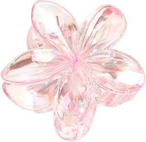 Pinces à cheveux transparentes en plastique et PC, dégradé de couleurs, 8 cm, style européen-américain pour femmes et filles - Product Image 1