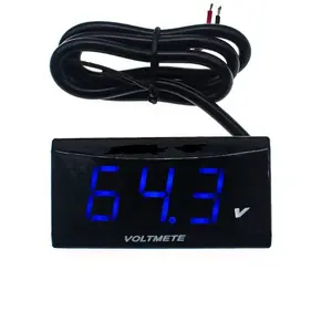 Voltímetro, medidor de motocicleta de 15v-150v led, voltímetro de 2 fios, vermelho, verde, azul, branco, voltímetro digital para motocicleta, carregador usb