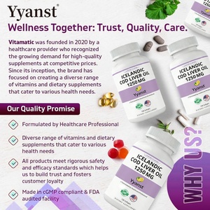 HIGH QUALITY COD <b>LIVER</b> Oil & Vitamins Softgel Supports Heart & Brain & Bone & Teeth & Eye Health & Immune boost - Product Image 4