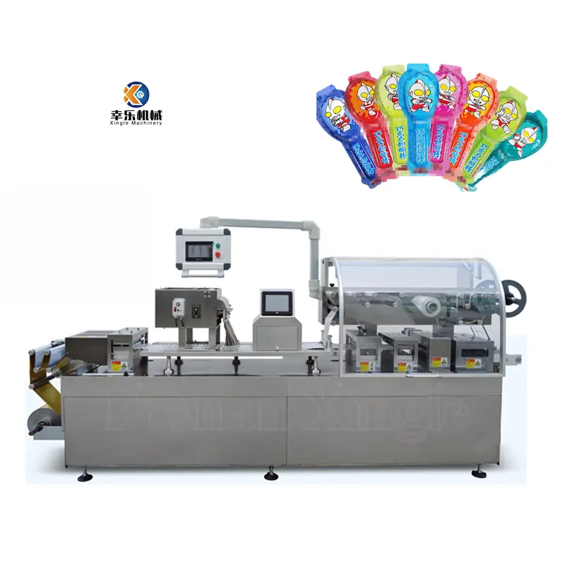 Бумажный китайский аккумулятор бумажная пластиковая упаковка Малайзия конфеты блистерная упаковочная машина