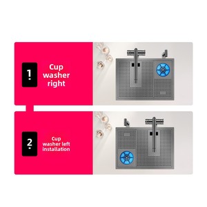 Évier de cuisine simple robuste et grand format en acier inoxydable 304, avec lave-tasses intégré à haute <span class=keywords><strong>pression</strong></span> et design Nano Step Bar, et <span class=keywords><strong>robinet</strong></span> - Product Image 5