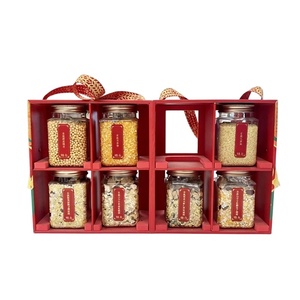 Custom Windowed Double-Sided Gift <b>Box</b> for 4 <b>Bottles</b> of Local Specialties, Seafood, Dried Goods & Nuts - Product Image 5
