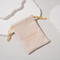 Lionwrapack échantillon gratuit OEM personnalisé Oem Logo enveloppe forme sac luxe en daim rabat bijoux pochette cosmétique sac