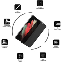 Protecteur d'écran Anti-espion pour Samsung, 3 pièces, en verre trempé pour S21 Plus, S22, Note 20, 10, S10 Lite, S10e, M31S, M21, M10s, J8, J4, J6 Plus