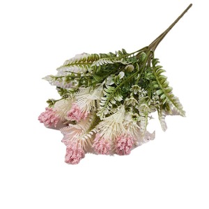 Bouquet de fleurs artificielles en soie mélangées pour décorations de mariage, ornement de sol, moulage par injection - Product Image 5
