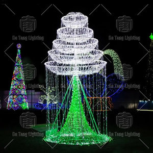 Éclairage de Noël personnalisé à motif fontaine pour rues commerciales, jardins et projets de paysagisme extérieur de vacances - Product Image 2
