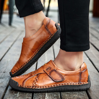 Mocassins pour hommes Chaussures de conduite Mocassins pour hommes Mocassins Plats en cuir Boucle à crochet Bas à enfiler Faits à la main Business Oversize Big Large Plus Size