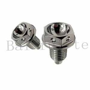 Bonne qualité titane percé bride hexagonale moto boulons GR5 M8 M10 <span class=keywords><strong>TA6V</strong></span> pincement 1.25 pour route et course coloré personnalisé - Product Image 2