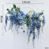 Décor floral suspendu artificiel en glycine, toile de fond en soie, guirlande florale en cascade pour scène de mariage, photomaton, location de fête, vitrine de magasin