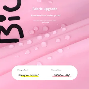 Imperméable pour enfants, dessin animé, corps entier, épaissi, long, EVA, pour les voyages, la randonnée en plein air, l'école primaire, les filles - Product Image 6