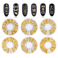 Décorations d'ongles en alliage métallique 3D DIY en gros, Talismans pour ongles, Fournitures pour ongles