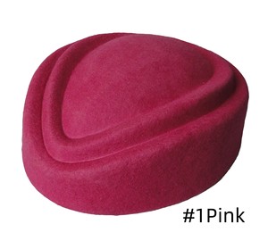 High Quality Wool Pillbox Hat Teardrop <strong>Fascinator</strong> Sweet Design for Four Seasons Stewardess Parties Casual Business Outdoor - Product Image 3