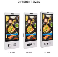 Kiosco de autoservicio Masung TW215-01 con pantalla táctil de alto brillo de 21.5 pulgadas para interiores/exteriores, para pedidos en hoteles y restaurantes de comida rápida.