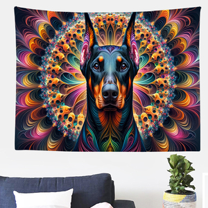 Tùy Chỉnh Con Chó Mặt Trăng Giai Đoạn Cây Trong Cuộc Sống Tấm Thảm Thiên Nhiên Hoa Nhà Máy Boho Mandala Tinh Thần Tấm Thảm Tường Treo Cho Trang Trí Nội Thất - Product Image 4