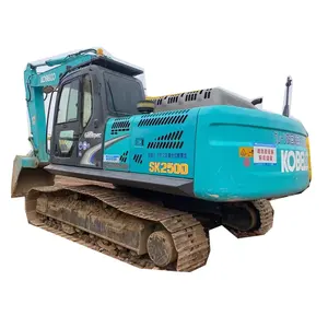 Mesin merek Jepang impor Jepang Harga rendah 25 ton ekskavator bekas Kobelco sk250