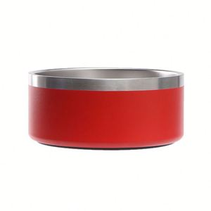 24oz Anti Rust Stainless Steel Pet Bowl Metal Dog Feeder Bowl Simple Round Shape for <b>Small</b> Medium Sized Pets - Product Image 1