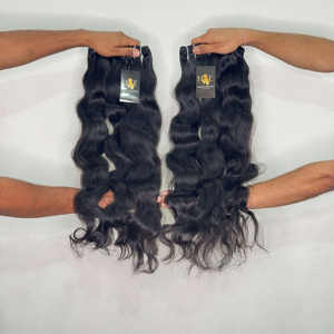 ผมต่อแบบลอนธรรมชาติเป็นลอนธรรมชาติผมคนอินเดียแบบไม่ผ่านการทำเคมี - Product Image 2