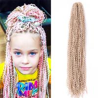 Vente en gros Micro Zizi synthétique Tresses au crochet Extensions de cheveux fins bouclés droits pour le tressage
