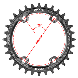 DECKAS 96BCD Chainring Round Narrow Wide MTB Chainring 32-38T Bicycle Bike Single Chainwheel for M7000 M8000 Crankset <strong>18040</strong> - Product Image 3