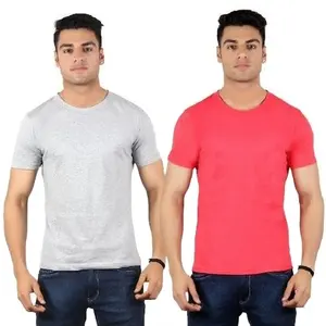Slim Fit Gym Suit soft round neck t shirt custom logo cotton men's T-shirts Sellers from Indian Country