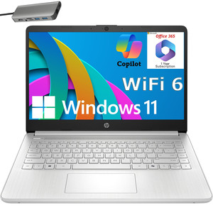 Laptop HP 14" per Studenti con Intel N150 fino a 3.6GHz, 1 Anno di Office 365 e AI Copilot - Product Image 1