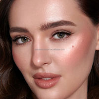 Fard à joues, illuminateur et fard à paupières liquide 3 en 1, waterproof, longue tenue, effet lumineux, 30g, pour tous types de peaux