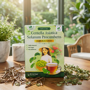 Organic Centella Asiatica Solanum Procumbens Herbal Tea - Dairy Free (40 Tea Bags) - Product Image 1