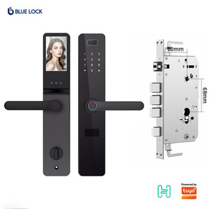 Serrure intelligente Bluelock Tuya AI <span class=keywords><strong>WiFi</strong></span> avec reconnaissance faciale, empreinte digitale, <span class=keywords><strong>code</strong></span> clé, déverrouillage, en alliage d'aluminium, serrure numérique pour usage commercial et résidentiel - Product Image 2