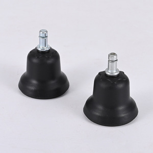Roulettes de chaise de bureau en caoutchouc antidérapantes, pieds fixes pour accessoires de chaise de bureau, rondes, couleur unie, sur mesure - Product Image 2