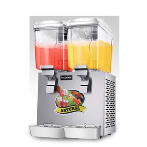 Commercial Double Tanks Cold Soft Drink Orange Juicer Dispenser Machine for Sale