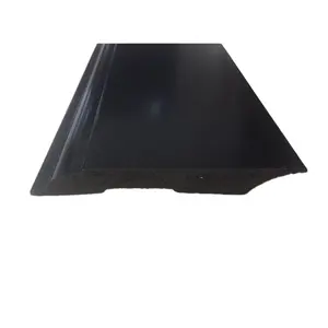 15mm Black Polymer Integrated Skirting Board Cover PS Molduras White Water Resistance