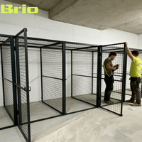 Casier de rangement en fil métallique Brio, respirant et ventilé, pour vêtements, textiles et tissus