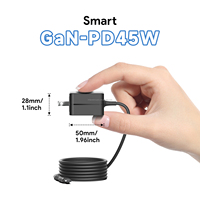 Adaptor Daya Dinding OEM PD 45W USB-C untuk Sistem POS, Chromebook, Peralatan Medis, Mini PC, Router, Modem, Perangkat Pintar