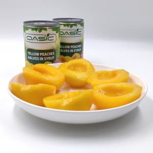Pêches jaunes en conserve, demi-pêches en sirop léger, marque OEM, délicieuses et populaires, 820g - Product Image 6